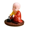 thumbnail image 2 of Monje de juguete con la cabeza que asiente con la cabeza No se requiere batería Juguete solar de columpio automático A Gloria Figura de baile muñeca, 2 of 9