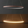 thumbnail image 6 of JONATHAN Y Brice 23.75" Modern Contemporary Metal Round Dimmable Integrated LED Pendant, Matte Pink, 6 of 8