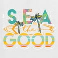 thumbnail image 6 of Wild Bobby Sea The Good Surfboard Sun Rise Good Vibes Nature Lover Women Standard V-Neck Tee, White, X-Large, 6 of 6