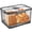 Large-Dark, variant on Bread Box Airtight Bread Boxes for Kitchen Counter, Time Recording Bread Storage Container with Lid, Bread Holder for Homemade Bread, Toast, Bagel, Donut and Cookies