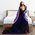 thumbnail image 5 of College A of The Holy Cross Logo Fleece Blanket, Very Soft Microfiber Flannel Blanket for Couch Warm and Cozy for All Seasons, 5 of 6