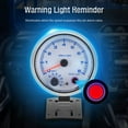 thumbnail image 6 of Universal Car Tachometer Gauge - 3.75'' Silver with Blue Inter Shift Light, 0-8000 RPM Range, 6 of 7