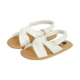 thumbnail image 1 of Baby Sandals Summer Baby Girls Solid Color Soft Sole Shoes, 1 of 6