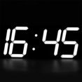 thumbnail image 2 of Rdeghly LED Clock,Wall Clock,Large White Digit Wall Clock Mirror LED Electronic Clock for Home Public Space 100-240V, 2 of 7