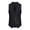 Black, variant on Men's Vintage Vest Slim Fit Suit Formal Prom Party Herringbone Pattern Waistcoat with Chain Detail Black 2XL