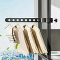 thumbnail image 3 of Adjustable Window Frame Drying Rack Wall Mounted Clothes Hanger For Outdoor Bathroom SpaceSaving Aluminum Clothes Organization, 3 of 10