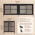 thumbnail image 6 of Ironovahome 88" Dog Crate Furniture for 2 Large Dogs with Sturdy Removable Divider and Double Doors, XXL Extra Large Indoor Dog Kennel, Thick Heavy Duty Wooden Dog Cage, Black, 6 of 8