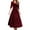 Red, variant on Christmas Dresses For Women Elegant Velvet Casual Long Sleeve V neck Party Gown Fall Winter Dresses Red