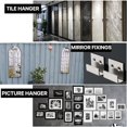 thumbnail image 5 of Stainless steel picture rail hooks, Picture hangers, Mirror clamps, Mirror fittings, Hanging set (20 mm internal width), 5 of 5