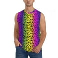 thumbnail image 1 of Fotbe Animal Paw Rainbow Men's Camiseta sin Mangas Estampada para Hombres, Playera Casual para Gimnasio, Entrenamiento, Playa-Medium, 1 of 7
