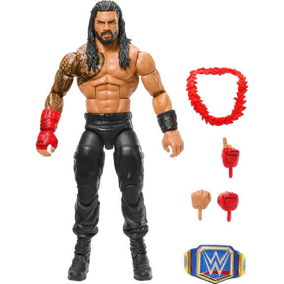 WWE Elite Top Picks Roman Reigns Action Figure & Accessories Set, 6-inch Collectible