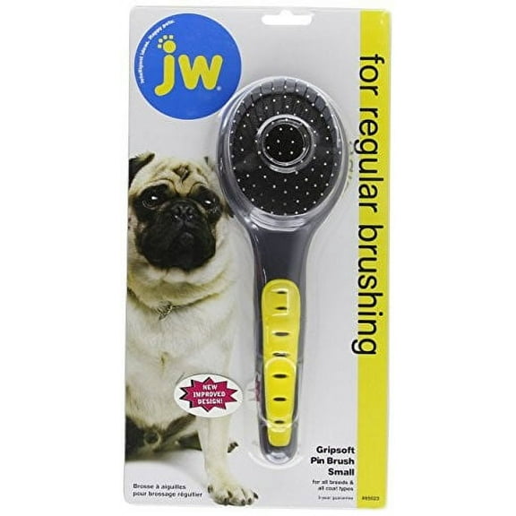 JW Pet Gripsoft Pin Brush Small -- 1 Brush