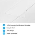 thumbnail image 2 of LiveComfort Flat Sheet, Queen Size Extra Soft Brushed Microfiber Flat White Sheet, Machine Washable Wrinkle Free Breathable (White, Queen), 2 of 7