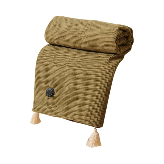 MOQIN Châle Chauffant Portable à Piles, 58 Pouces X 32 Pouces Châle Couverture Chauffant USB Portable, Châles Chauffants Enveloppants avec Fermeture Éclair pour Extérieur Intérieur, 3 Niveaux de Chauffage, Chauffage Rapide 15 s