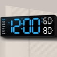 thumbnail image 1 of Reloj ANSOPER con doble alarma digital de montaje en pared de 10 pulgadas, 1 of 9