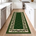 thumbnail image 5 of ICEANT 2'x6' Rectangle Runner Rugs, Geometric Style Non Slip Washable Low Pile Carpet, Area Rug for Hallway Entryway Bathroom Bedroom Kitchen, Green, 5 of 5