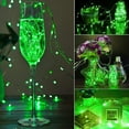 thumbnail image 6 of AWLYLNLL 20 Pack Led Fairy Lights Battery Operated String Lights Waterproof Silver Wire 7 Feet 20 Led Firefly Starry Moon Lights for DIY Wedding Party Bedroom Patio Christmas (20 Pack, Green), 6 of 7