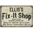 thumbnail image 1 of ELLIS'S Fix-It Shop Sign Grandpa Dad Wall Decor 16 x 24 Matte Finish Metal 116240006426, 1 of 1