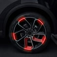 thumbnail image 3 of 20 Pcs Reflective Strip Stickers Wheel Hub Rim Stripe Tape Decal Car Accessories, 3 of 9