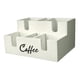 thumbnail image 1 of Organizador de barra de café con compartimentos, de madera, para guardar bolsitas de té y cápsulas. Blanco, 1 of 8