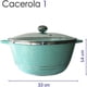 thumbnail image 3 of Batería De Cocina CHIC FLIC RD ROYAL COOK De Aluminio 10 Pzs Recubrimiento De Granito Verde Jade, 3 of 6