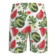 thumbnail image 6 of Kll Watermelons Men'S Casual Summer Beach Shorts Hawaiian Shorts With Pockets-Xx-Large, 6 of 9