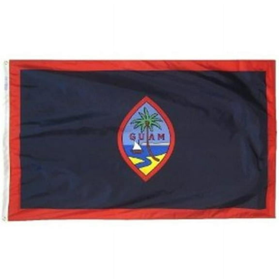 Annin Flagmakers 146670 4 ft. X 6 ft. Nyl-Glo Guam Flag