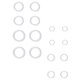 thumbnail image 4 of 16 Pcs DIY Bipeltate Donut Wreath Handcraft Accessories Round Circle Ornament, 4 of 4