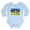 Sky Blue, variant on CafePress - Distressed, 80S Style, Ukraine, Ghost Of Kyiv, Zel - Long Sleeve Cotton Baby Bodysuit