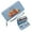 Blue, variant on Zip Around Wallet for Women Lightweight Women's Clutch Wallet Picnic Basket Fall Picnic Autumn Leaves Durable Polyester Lining Portable Change Foreskin Clip