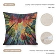 thumbnail image 4 of Pillow Cover Colorful Gradient Forest Decorative Square Pillowcase Cushion Case Nature Colorful Sky Stars Galaxy Throw Pillows 16"x16" for Couch Sofa Bed, 4 of 7