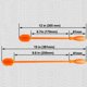 thumbnail image 3 of Cepillo de botella de silicona Yuarrent 12 pulgadas Naranja, 3 of 6