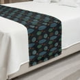 thumbnail image 2 of Tree Bed Runner, Acorn Autumn Scandinavian Minimalistic Pattern, Decorative Accent Bedding Scarf for Hotels Homes and Guestrooms, Queen, Dark Indigo Multicolor, by Ambesonne, 2 of 2