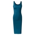 thumbnail image 5 of Karymi Easter Dresses for Women 2026 Solid Sleeveless Tank Style Maxi Dress, Classic Scoop Neck Stretchy, Bodycon Fit Casual Summer Dress Spring Dresses, 5 of 7