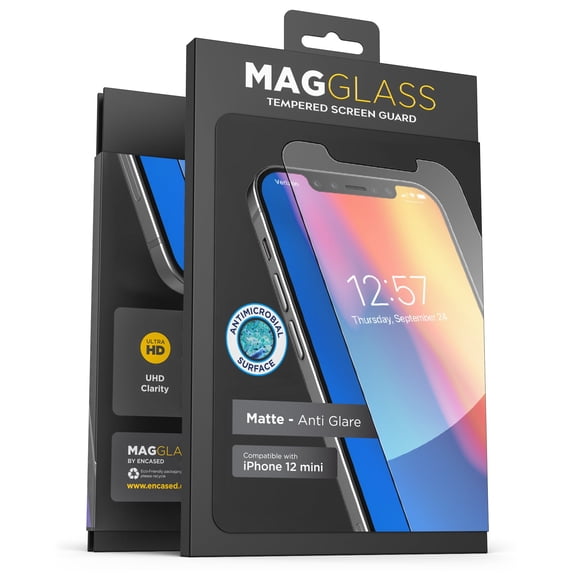 Magglass Apple iPhone 12 Mini Matte Screen Protector (Fingerprint Resistant) Bubble-Free Anti Glare Tempered Glass Display Guard (Case Compatible)