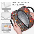thumbnail image 3 of Yiaed BBQ Icons Print Lunch Bag Adult Insulated Lunch Box, Leakproof Cooler Food Lunch Containers Reusable High Capacity Lunch Tote Bags-One Size, 3 of 6