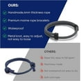 thumbnail image 4 of Nautical Braided Rope Bracelets Set - 6 Pcs Adjustable Braided Cord Bracelet, Handmade Navy Marine String Bracelet with Metal Knot, Men Women Braided Bracelets Gifts, 4 of 4