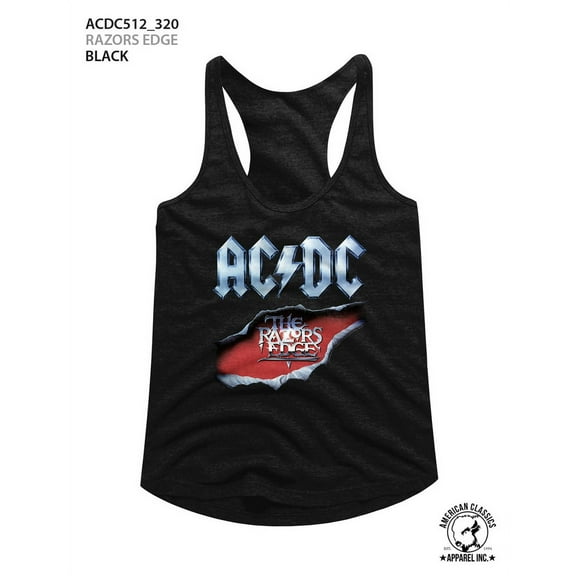 AC/DC Hard Rock Band Music Group The Razor's Edge Album Womens Tank Top Tee