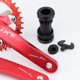 thumbnail image 3 of Juego de bielas de bicicleta 104BCD BMX Soporte inferior de bicicleta 170 Red_36T Sunnimix Brazo de manivela de bicicleta plegable, 3 of 8