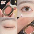 thumbnail image 4 of Paleta de sombras de ojos gris Macaron Sombra de ojos mate brillante Base de maquillaje Pigmento marrón tierra Rubor Contorno en polvo Paleta de un solo color, 4 of 5