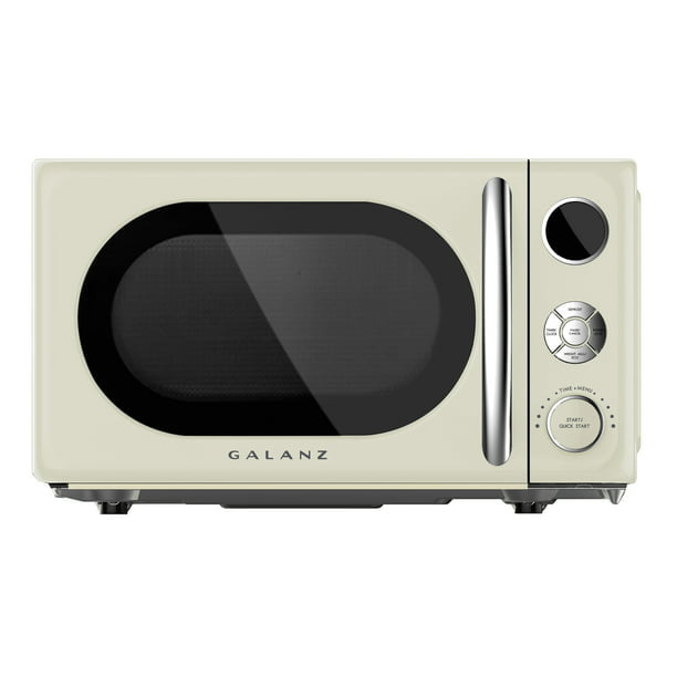 Marxisme Grondig vlees Galanz 0.7 Cu. ft. Retro Countertop Microwave Oven, 700 Watts, Cream Color  - Walmart.com