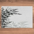 thumbnail image 6 of Ambesonne Asian Themed Jigsaw Puzzle Durable Cardboard, Monochrome Art Leaves, 1000 pcs, White and Black, 6 of 6
