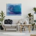 thumbnail image 2 of Stupell Industries Serene Blue Brushstrokes Abstract Circle Shapes Canvas Wall Art, 48 x 36, Design by Amy Brinkman, 2 of 5