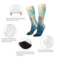 thumbnail image 4 of Bingfone Compression Socks for Women and Men Long Socks for Running Athletic Cycling Nurse-Sunshine Cute Winged Cat, 4 of 8