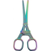 Stainless Steel Scissors Eiffel Tower Rainbow color 14x5.3x0.5cm