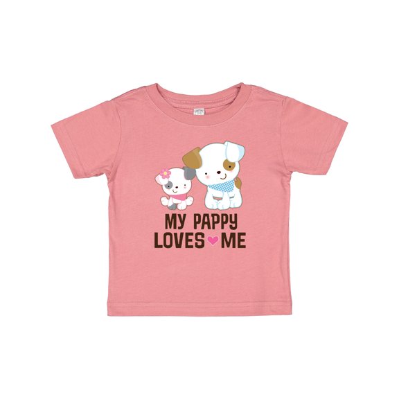 Inktastic My Pappy Loves Me Granddaughter Girls Baby T-Shirt