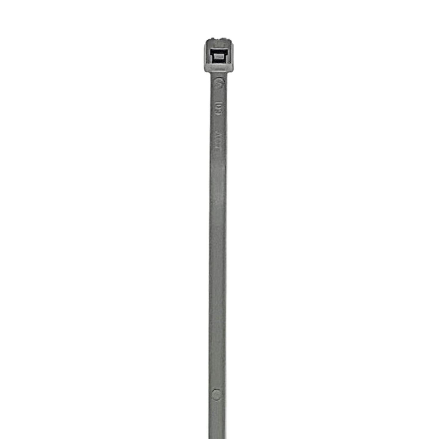 ProBrand 100-Pack 8-In. Nylon 6/6 Standard Cable Ties, 50-Lb. Tensile Strength, Temperature-Rated -40°F to 185°F, UL Rated for Indoor Use, Gray CABTIE840GR