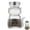 Cat, variant on Cat and Dog Salt and Pepper Shakers, Clear Glass Seasoning Dispensers with Stainless Steel Lids, Cute Kitchen Decor 4.3 x 2.8 inches