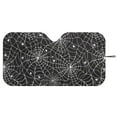 thumbnail image 2 of Jeiento Spider Web Windshield Sun Shade Foldable Car Sunshades Auto Sun Heat and UV Rays Blocker Soft Car Interior Accessories for Sun Heat Universal Vehicle Accessories, 2 of 6