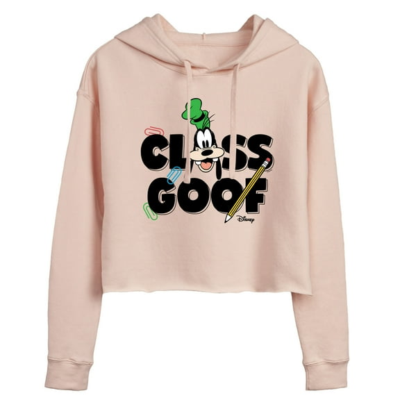 Disney - Class Goof - Juniors Cropped Pullover Hoodie